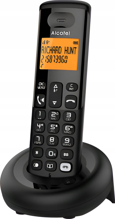 Telefon fiks pa tel Alcatel E260, bllokim thirrjesh reklamuese, i zi