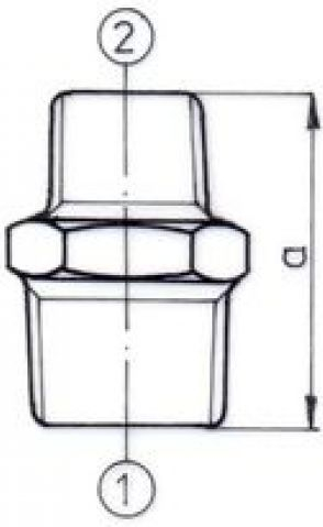 Vidë reduktuese Odlewnia Zawiercie, 11 / 2" x 11 / 4", nr. 40, e zezë