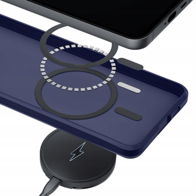 Futrollë 3MK Smoke Magcase për iPhone 16, MagSafe, blu