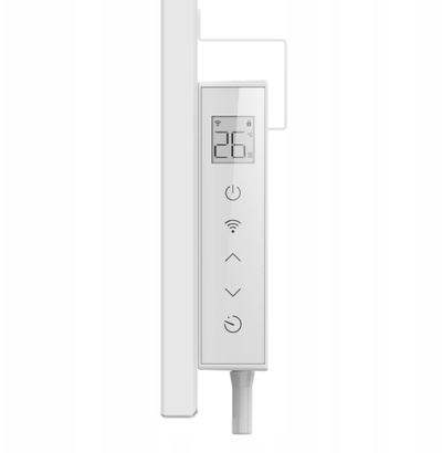 Инфрацрвен панелен грејач Thermoval Crystal, 520W, со Wi‑Fi, бел