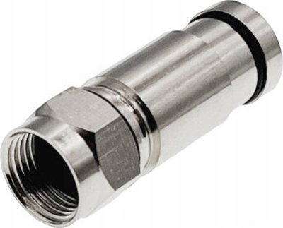 Konektor kompresimi F RGTec RG6, diametër 4.8 mm, metalik