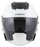 Helmetë moto Cassida Jet Tech 2.0 Solid, polikarbonat, vizor i gjatë, e bardhë e zezë gri