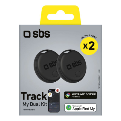 Tracker GPS SBS, për Android dhe iOS, me alarm 60 dB, i zi