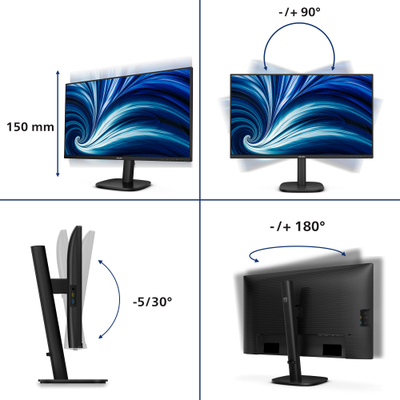 Monitor Philips 27B2N3500J, 27\", 2K QHD, 120Hz, i zi