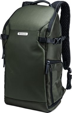 Çantë shpine fotografike Vanguard VEO Select 46BR, e hollë, me hapje nga shpina, jeshile e errët