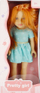 Kukull MEGA CREATIVE Pretty Girl 501252, 45 cm, flokë të gjata, fustan jeshil
