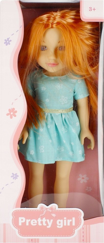 Kukull MEGA CREATIVE Pretty Girl 501252, 45 cm, flokë të gjata, fustan jeshil