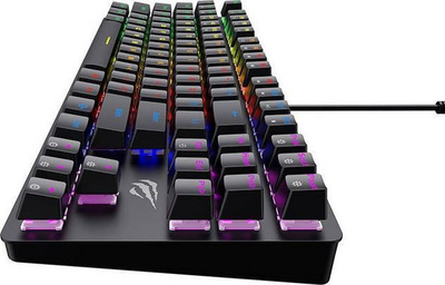 Tastierë Havit KB869L RGB, US, e zezë
