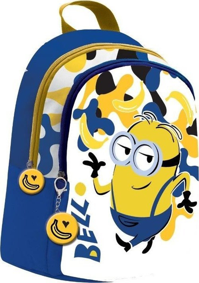 Çantë shpine Minions Small, për kalamaj, e vogël, blu me të verdhë