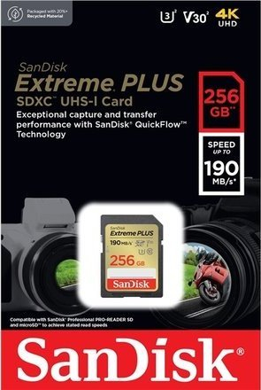 Мемориска картичка СанДиск SDSDXW2-256G-GNCIN, 256GB SDXC, Class 10