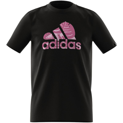 Bluzë për kalamaj adidas Badge of Sport Nature Jr HR8148, pambuk, e bardhë