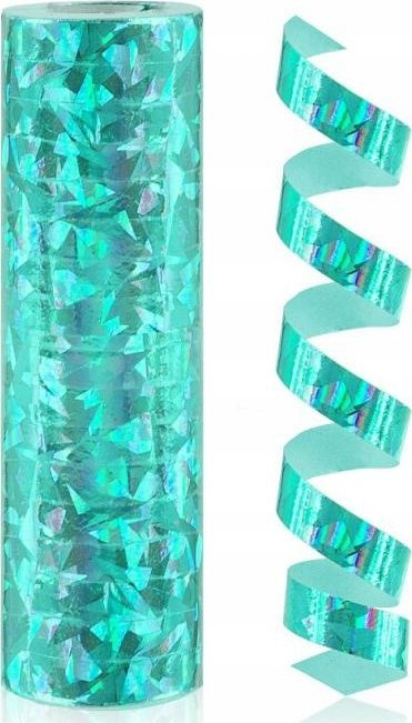 Shirit dekorativ GODAN Streamers holografik, turkeze