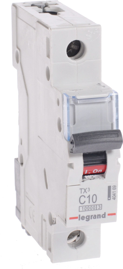 Ndërprerës automatik Legrand TX3 S311 1P, 10A C, 10kA AC, i zi