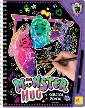 Fletore vizatimi Lisciani Monster High Monster Hug 12709, 44 faqe, efekt ari dhe ylber, shumëngjyrëshe