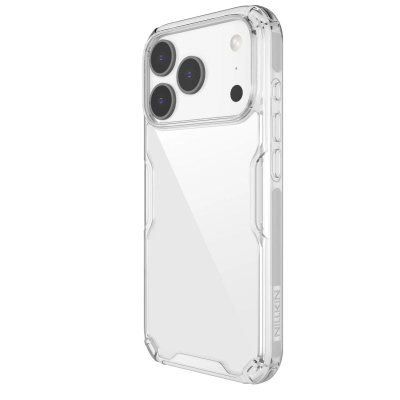 Mbulesë telefoni Nillkin Nature TPU Pro për iPhone 17 Pro, kundër goditjeve, transparente gri