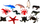 Set lodrash figurina detare Sea Creatures HSH026, 12 copë, plastike