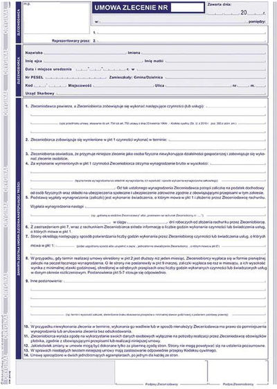 Bllok kontratash Michalczyk I Prokop Contract of Mandate, A4, 40 fletë