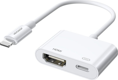 Adapter USB Joyroom S-H141, USB-C në HDMI, me port USB-C, i bardhë