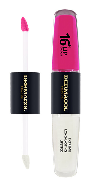 Buzëkuq Dermacol Extreme Long-Lasting Lip Color, 4 + 4 ml, nr.33
