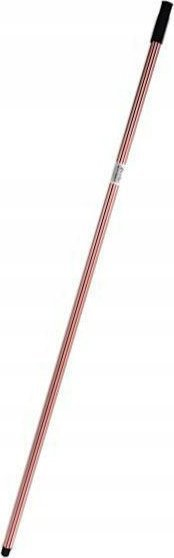 Shkop doreze për fshesë Rubberized B34 F, 130cm, metalik, i kuq