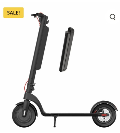 Trotinet elektrik HX X8, 10.2Ah, 36V, 10", e zezë