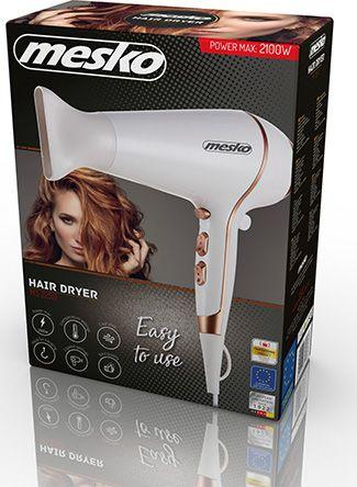 Фен за коса Mesko MS 2250, 2100W, бела боја

