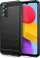 Mbrojtëse karboni për telefon Samsung Galaxy M13, TPU fleksibël, antirgërvishtëse, e zezë