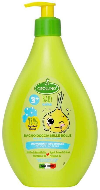 Shkumë banje për fëmijë Cipollino Shower Bath, pastruese dhe qetësuese, 400 ml