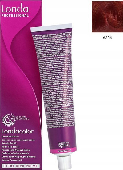 Bojë flokësh Londa Professional Londacolor 6/45, e përhershme, 60 ml
