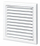 Grilë ventilimi Ventika MW120A, 188 x 188 mm, me rrjetë, e bardhë