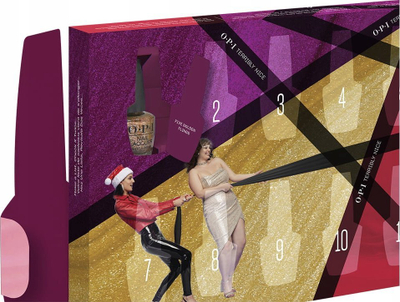 Kalendari i Adventit OPI Terribly Nice, 25 llakë thonjsh 3.75 ml, për gra