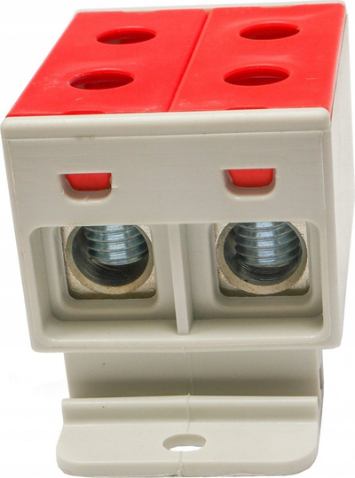 Terminal hekurudhor elektrik ZGX-2x35, 2 pole, 35mm², i kuq