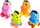 Set i lodrave Import leantoys Dinosaur në vezë, shumëngjyrësh