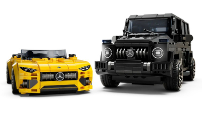 Set ndërtimi LEGO Speed Champions Mercedes AMG G 63 dhe SL 63, 2 makina, shumëngjyrëshe