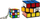 Set puzzle Spin Master Rubik's Classic 3x3, kube dhe varëse çelësash, shumëngjyrësh