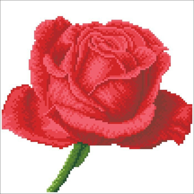 Сет уметност со дијаманти Diamond Dotz Rose Bud, во рамка, 12x12"