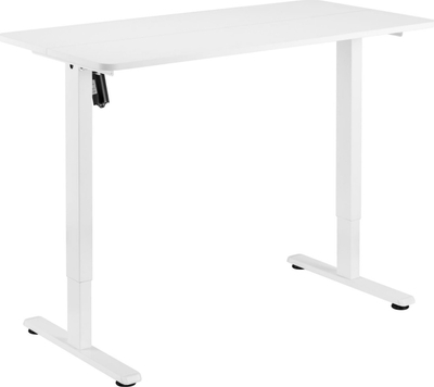 Tavolinë zyre elektrike Mozos ED PRO WH, 120x60 cm, me ngritje ulje në lartësi, e bardhë