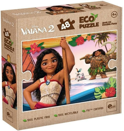 Puzzle Lisciani Moana 2 Eco, 48 pjesë, me dy anë, shumëngjyrësh