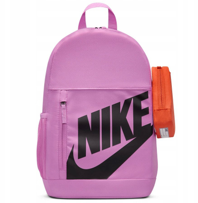 Çantë shpine për fëmijë Nike Elemental Kids, me xhepa anësorë rrjetë, magenta me portokalli