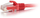 Kabllo rrjeti C2G Cat6 UTP, 2m, snagless, e kuqe