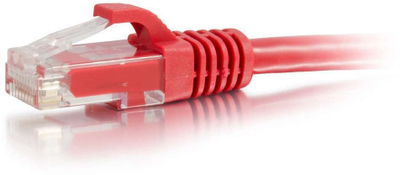Kabllo rrjeti C2G Cat6 UTP, 2m, snagless, e kuqe