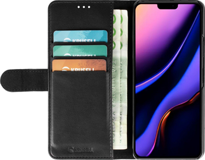 Këllëf portofol Krusell për iPhone 12 Pro 6.1", me kapak, i zi