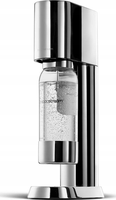 Aparat për ujë të gazuar SodaStream Enso, manual, çelik inox, i argjendtë