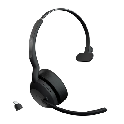 Kufje wireless Jabra Evolve2 55, stereo, me Bluetooth, të zeza