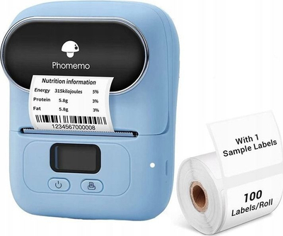 Printer etiketa Phomemo M110, termik, Bluetooth, blu