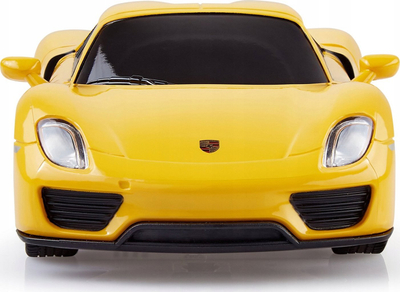 Makinë lodër me telekomandë Rastar Porsche 918 Spyder, shkallë 1:24, R/C, e verdhë