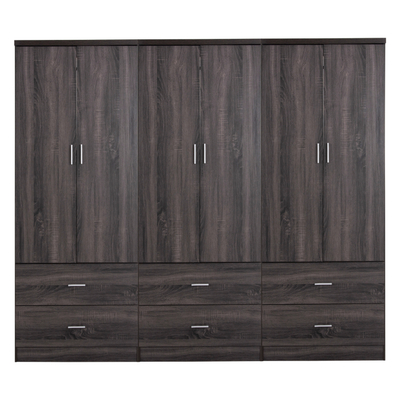 Dollap  Reina 6-dyersh me 6 sirtarë 240x42x181Hcm (HM21060.07)