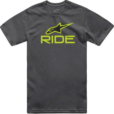 Bluzë Alpinestars Ride 4.0 CSF, bluzë T-shirt për përditë, madhësia XL, gri me neon jeshile dhe të zezë
