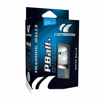 Topa pingpongu Cornilleau P-Ball ABS Evolution 1*, 40mm, set 6 copë, të bardhë