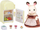 Set lodër Sylvanian Families Mami Lepurushe Chocolate Rabbit, figurinë lepurushe, frigorifer me gjerat e veta, shumëngjyrësh